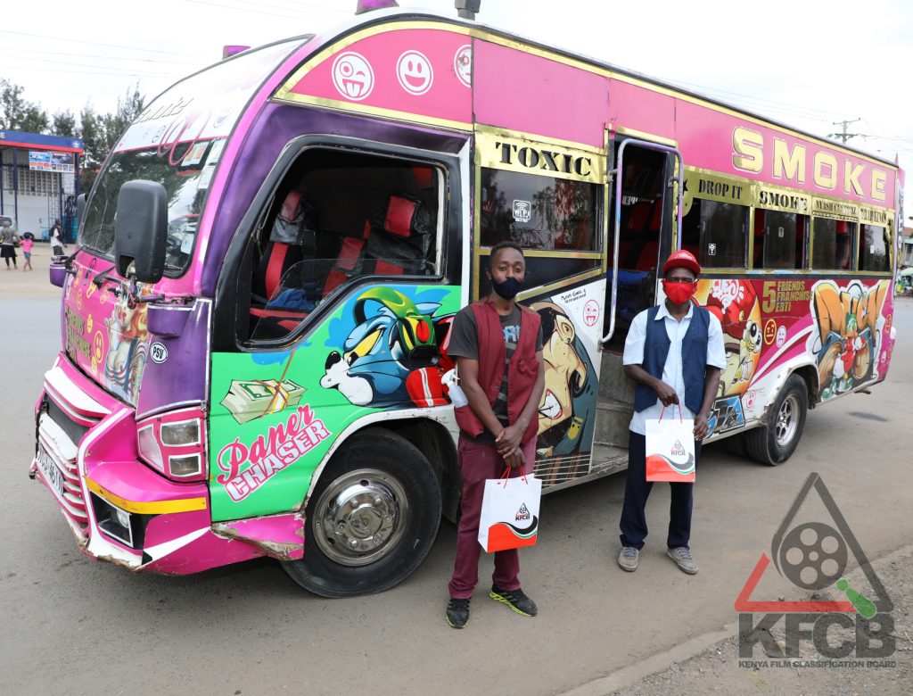 Mr. James Maina and Thomas Kimani of KCJ 461N