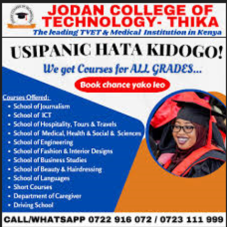 Jodan College Jan 2025 Intake