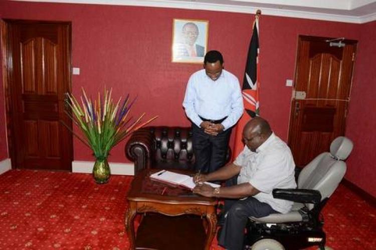 BISHOP JACKSON KOSGEI PAYS A COURTESY CALL TO THE CEO