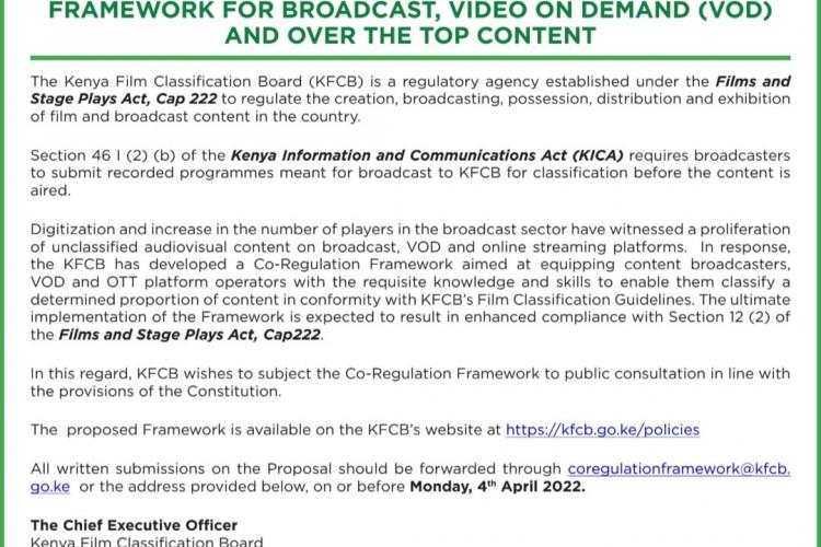 KFCB public notice