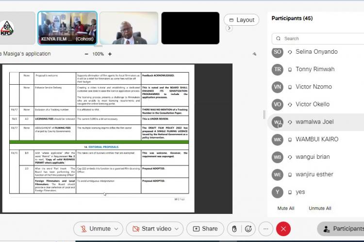 Board Holds Validation Workshop on Redefinition of Film Agents in Kenya