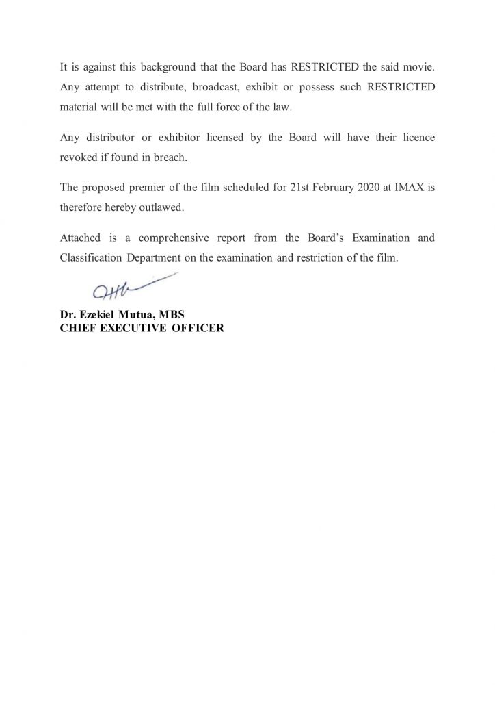 PRESS STATEMENT