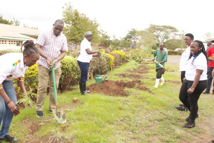 Contributing Towards a Greener Environment - Tree Planting at Matuu Level 4 Hospital