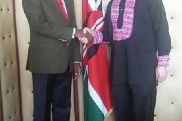 Courtesy Call by Hon. Issac Mwaura and team from the Albinism Society of Kenya